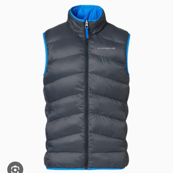 Porsche 2-in-1 Set. Reversible Quilted Men's Vest and Windbreaker Jacket Pair - Picture 3 of 13
